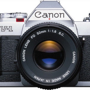Leather half case for Canon AV1 camera