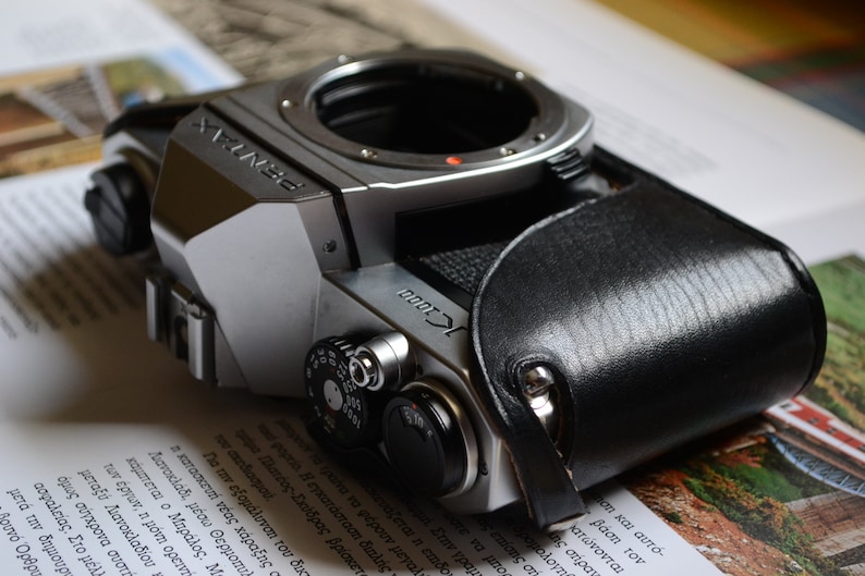 Leather Half Case for Pentax K1000 SV & Spotmatic Camera Etsy