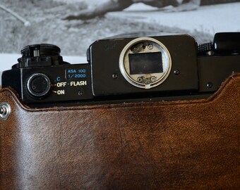 Canon F1旧カメラ用レザーハーフケース - Etsy 日本