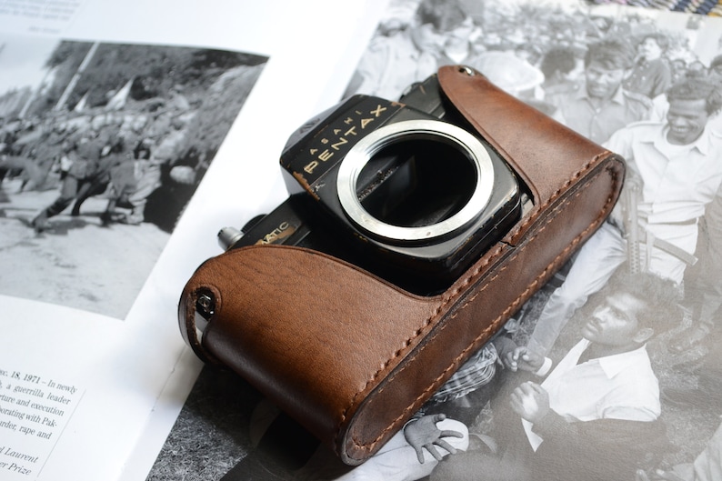 Leather Half Case for Pentax K1000 SV & Spotmatic Camera Etsy