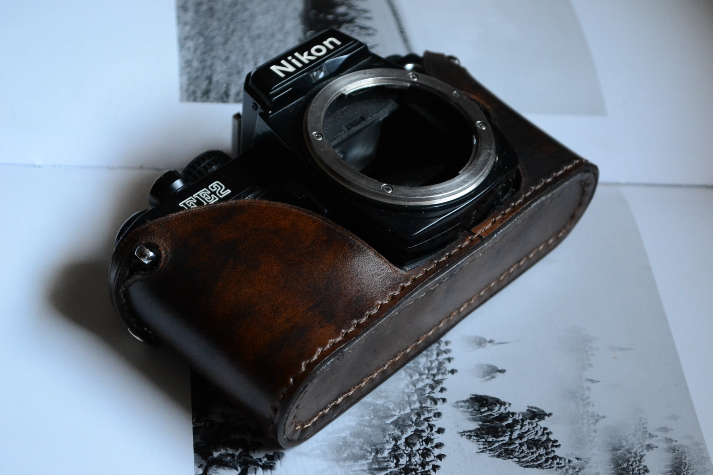 Leather half case for Nikon FM FM2 FM3a FE FE2 camera Etsy