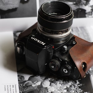 Leather half case for Nikon F3 camera