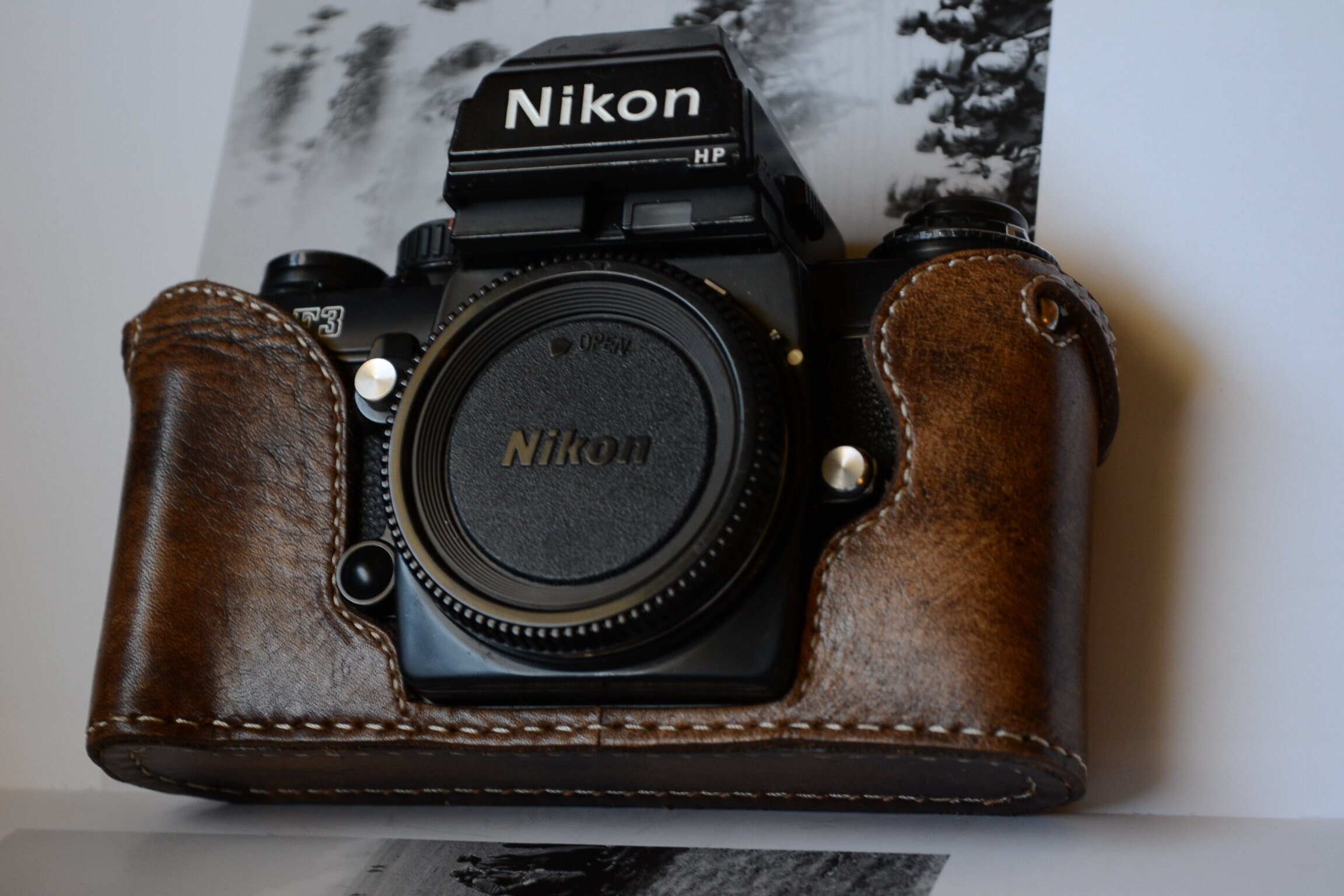 3-2113 Nikon一眼レフ（FE・F3）・ハードケース カメラ・ヒラノ 手作りカメラケース】ニコン Nikon F3用カメラ