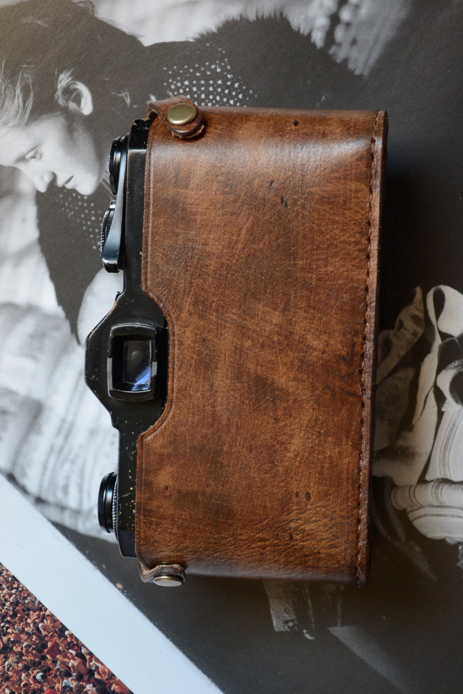 Leather half case for Pentax K1000 SV & Spotmatic camera Etsy