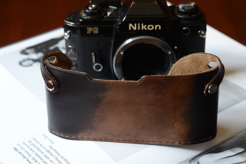 Leather Half Case for Nikon FG Camera Etsy