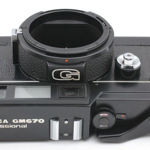 Leather half case for Fujica GM670 camera