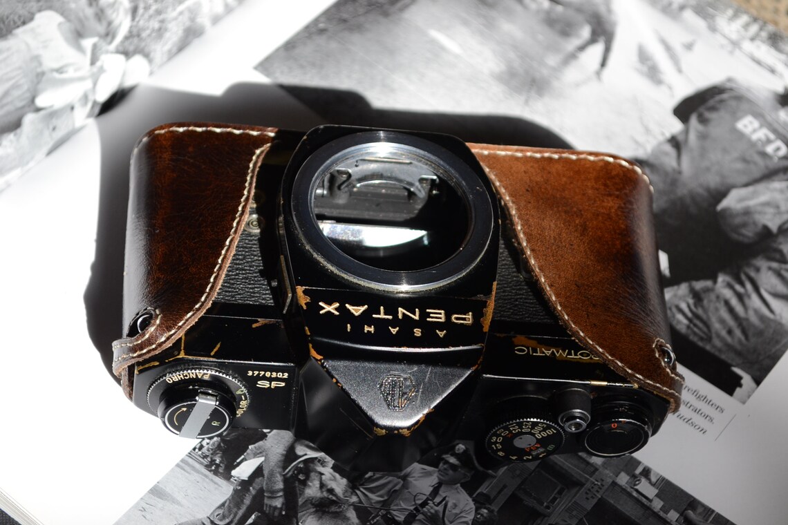Leather Half Case for Pentax K1000 SV & Spotmatic Camera Etsy
