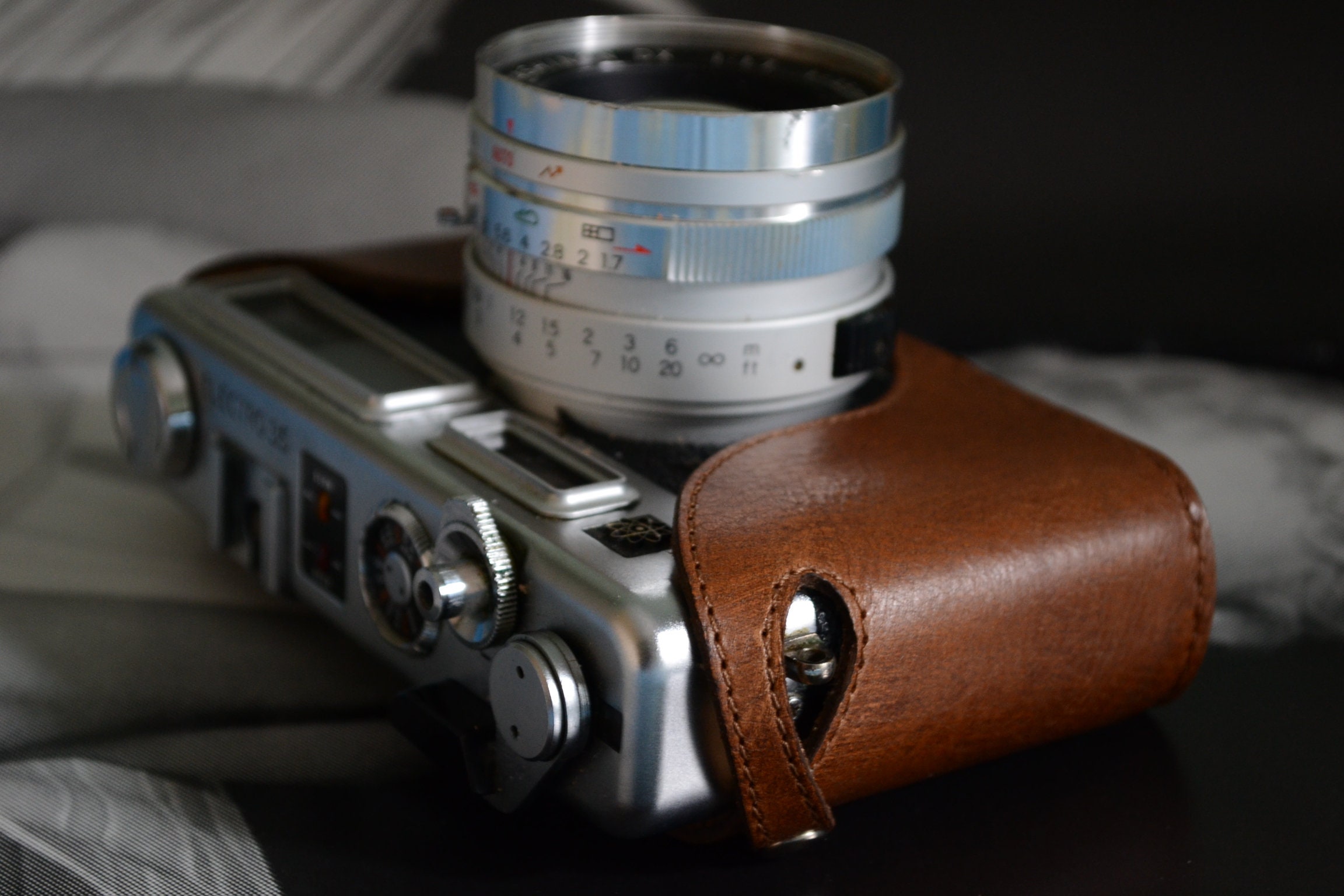 Olympus 35 RC フィルムカメラ レザーケース付き Leather Half Case