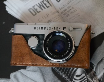 Leather full case for Olympus PEN F film camera