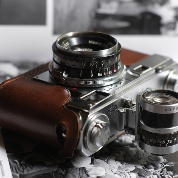 Leather half case for Nikon S S2 Rangefinder camera