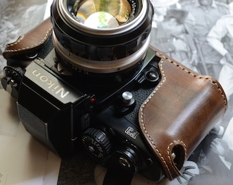 Leather full case for Nikon F3 camera