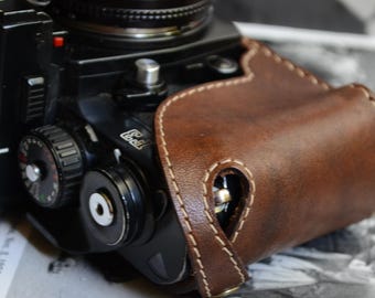 Handmade Leather Half Case for Nikon FE/FM Series - Etsy