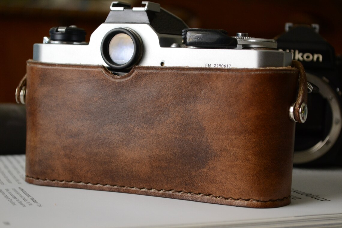 Leather Half Case for Nikon Nikkormat Camera Etsy