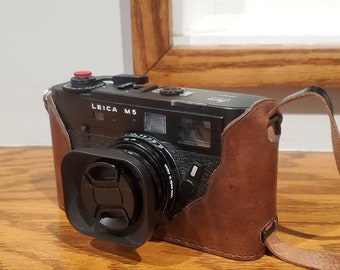 ライカM5レンジファインダーカメラ用レザーハーフケース - Etsy 日本