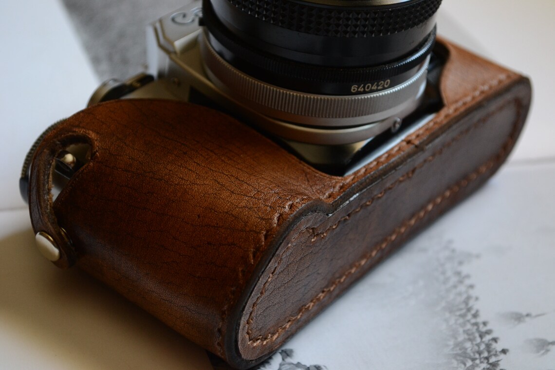 Leather Half Case for Canon AE1 AE Program A1 Camera With Grip Etsy
