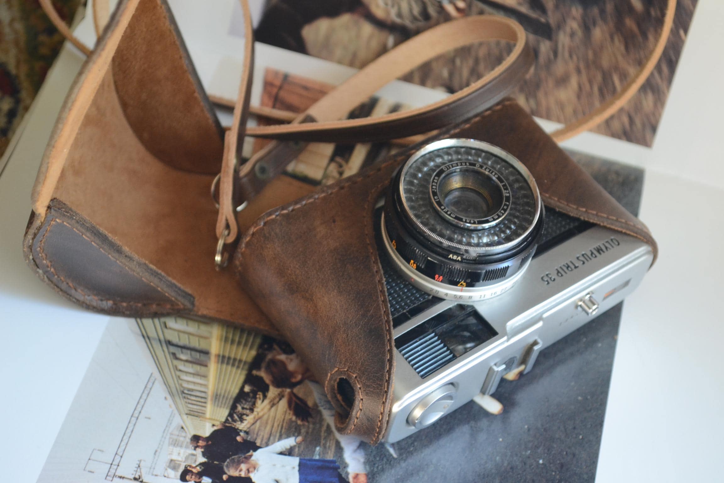 Leather Full Case for Olympus Trip 35 Film Camera - Etsy Norway