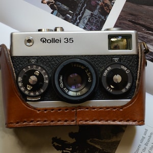 Mezza custodia in pelle per fotocamera Rollei 35s se