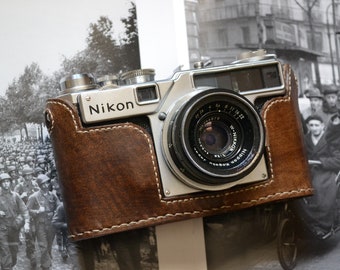 Leather half case for Nikon S3 SP Rangefinder camera