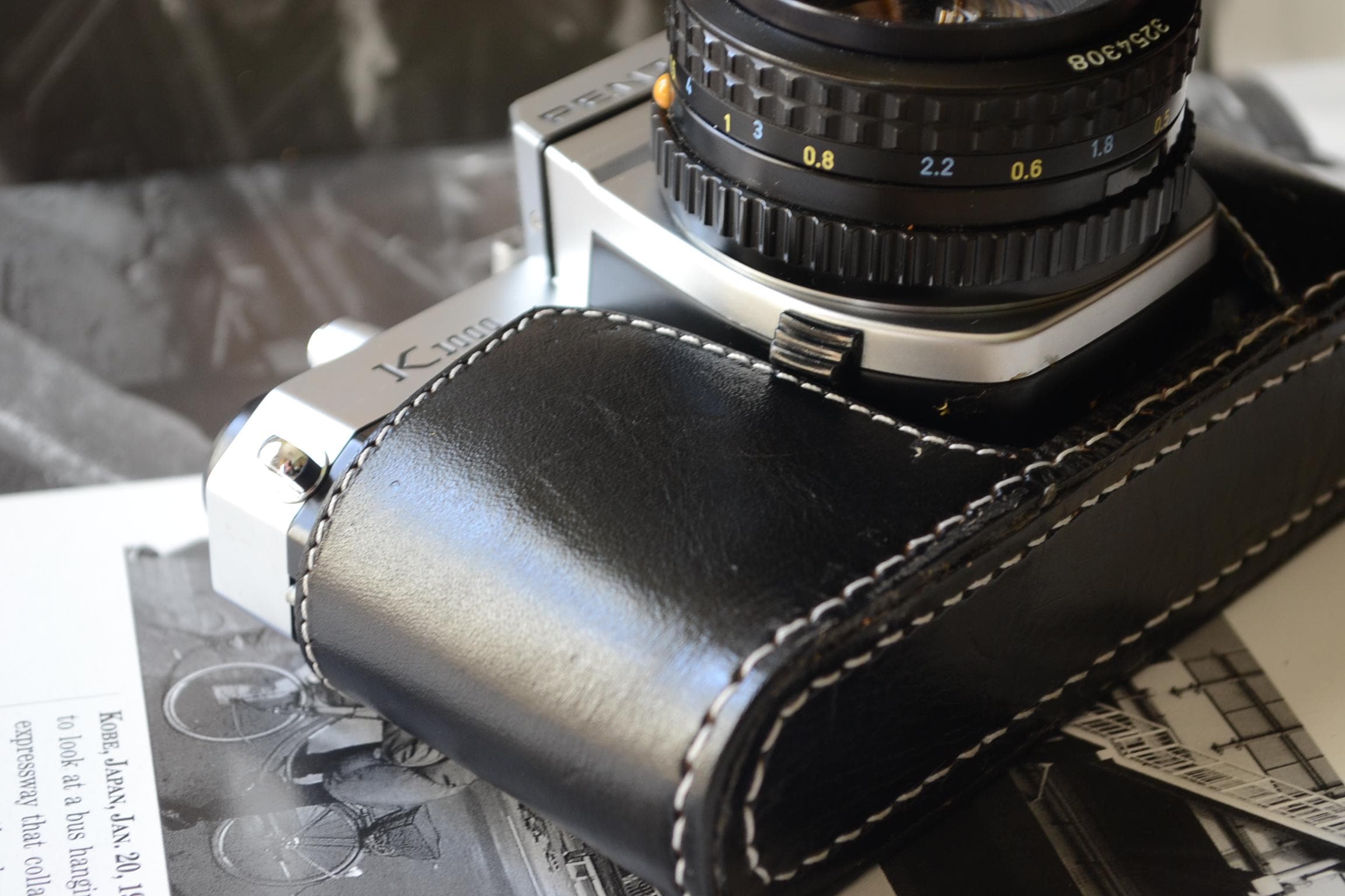 【動作品】 Pentax Spotmatic SMC55mm レザーケース付 2026年最新】pentax sp ケースの人気アイテム - メルカリ