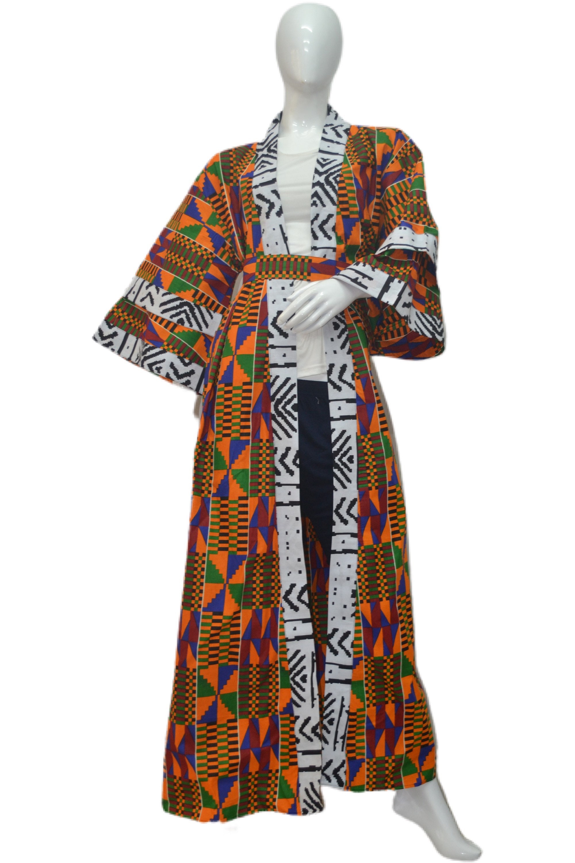 Africa Print Long KimonoAnkara KimonoOne Size Etsy
