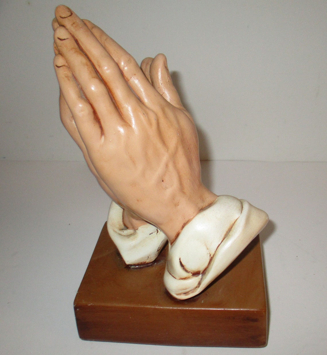 Vintage Atlantic Mold Ceramic Praying Hands 9.75 tall Etsy
