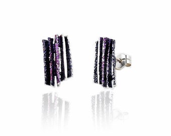 Silver earrings Junc