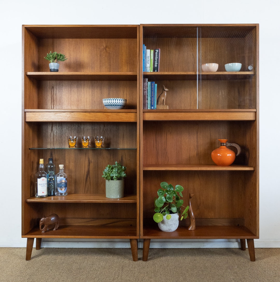 Pair of Vintage Mid Century Teak Gplan Bookcase Shelves Wall Etsy UK