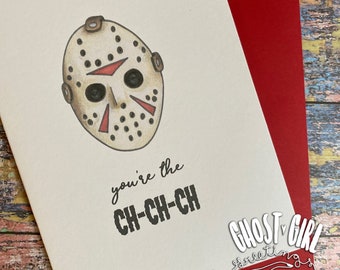 Camp Crystal Love, Horror Greeting Card, Horror Movie Love Card, Spooky Greeting Card