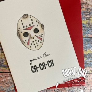 Camp Crystal Love, Horror Greeting Card, Horror Movie Love Card, Spooky Greeting Card