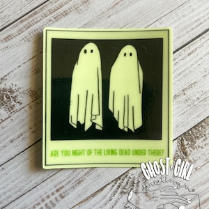 Glow in the dark sticker, Spooky Sticker, Goth sticker,