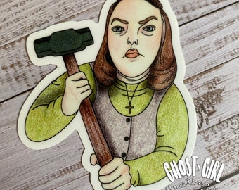 Vinyl Sticker: Misery, Horror art, 90’s horror, horror movie sticker