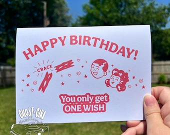 Tarjeta de buenos deseos de cumpleaños, Tarjeta de cumpleaños, Tarjeta de cumpleaños divertida, Cumpleaños de fanático del terror, Tarjeta de cumpleaños de película de terror