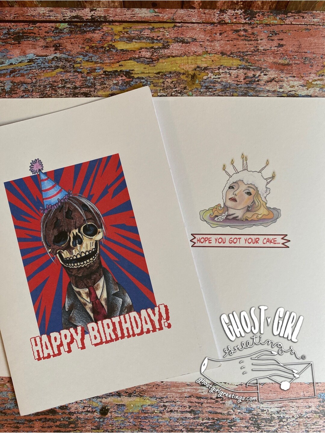 Birthday Card, I Want My Birthday Cake, Horror Greeting Card, Horror