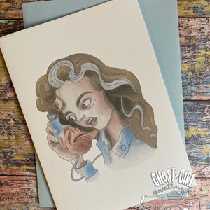 Sending Kisses, Horror Birthday Card, Horror fan gift, Horror birthday, Nancy Thompson, Nightmare card, Spooky birthday, horror fan