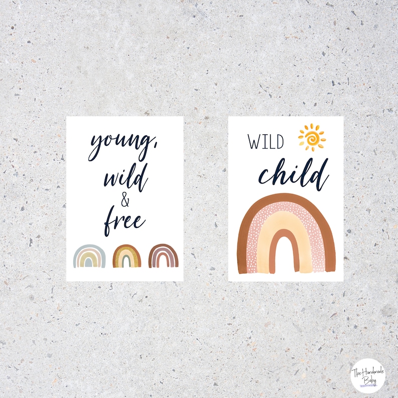 Boho Rainbow Baby Milestone Cards / Baby Photo Props / New Baby ...
