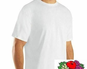 1 3 5 10 20 Pack Fruit of the Loom Mens Cotton Black Value T Shirt Plain Tee Lot 