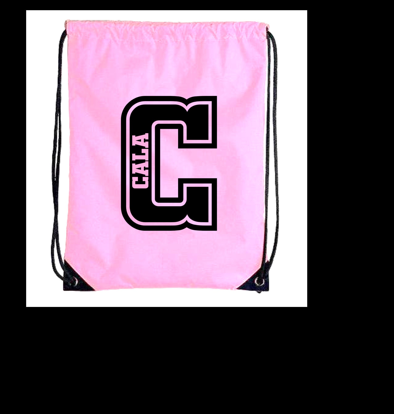 Personalised Drawstring Bag Name Design Sport Kit School Girls Boys Gym  Swimming