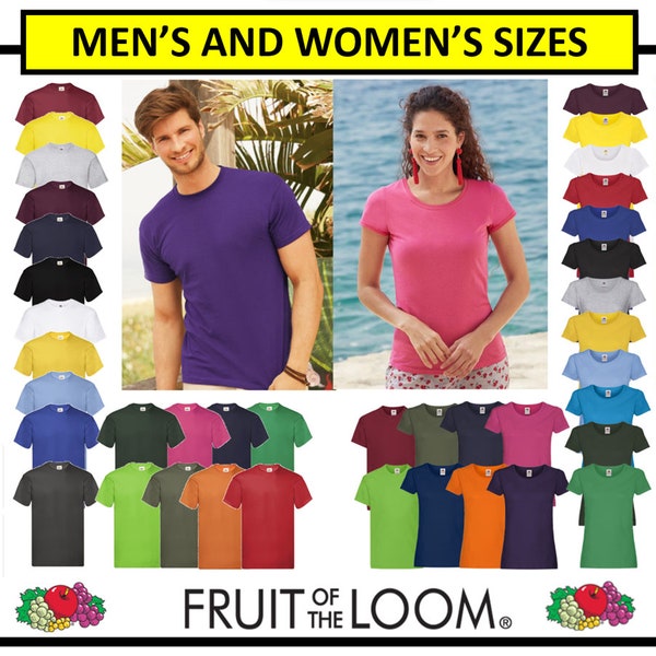 Fruit of the loom cheap white t-shirts shirt 100% Cotton wholesale 5/10/20 pack