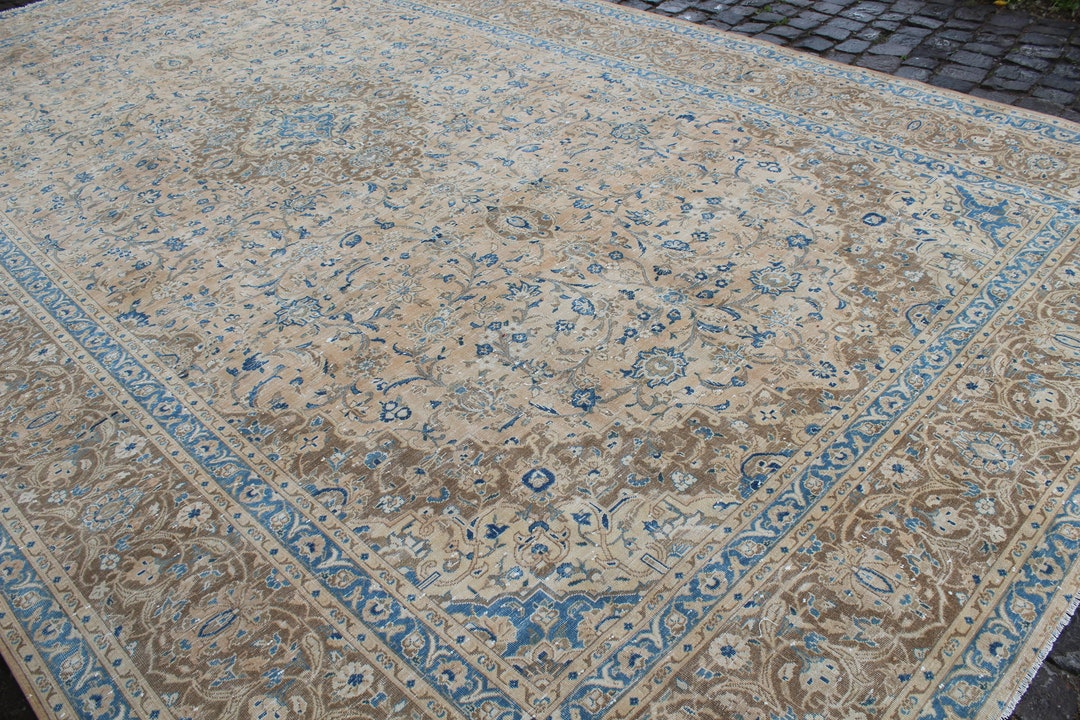 Persian Large Rug 9x16, Rugs for Living Room, Turkish Extra Large Rug