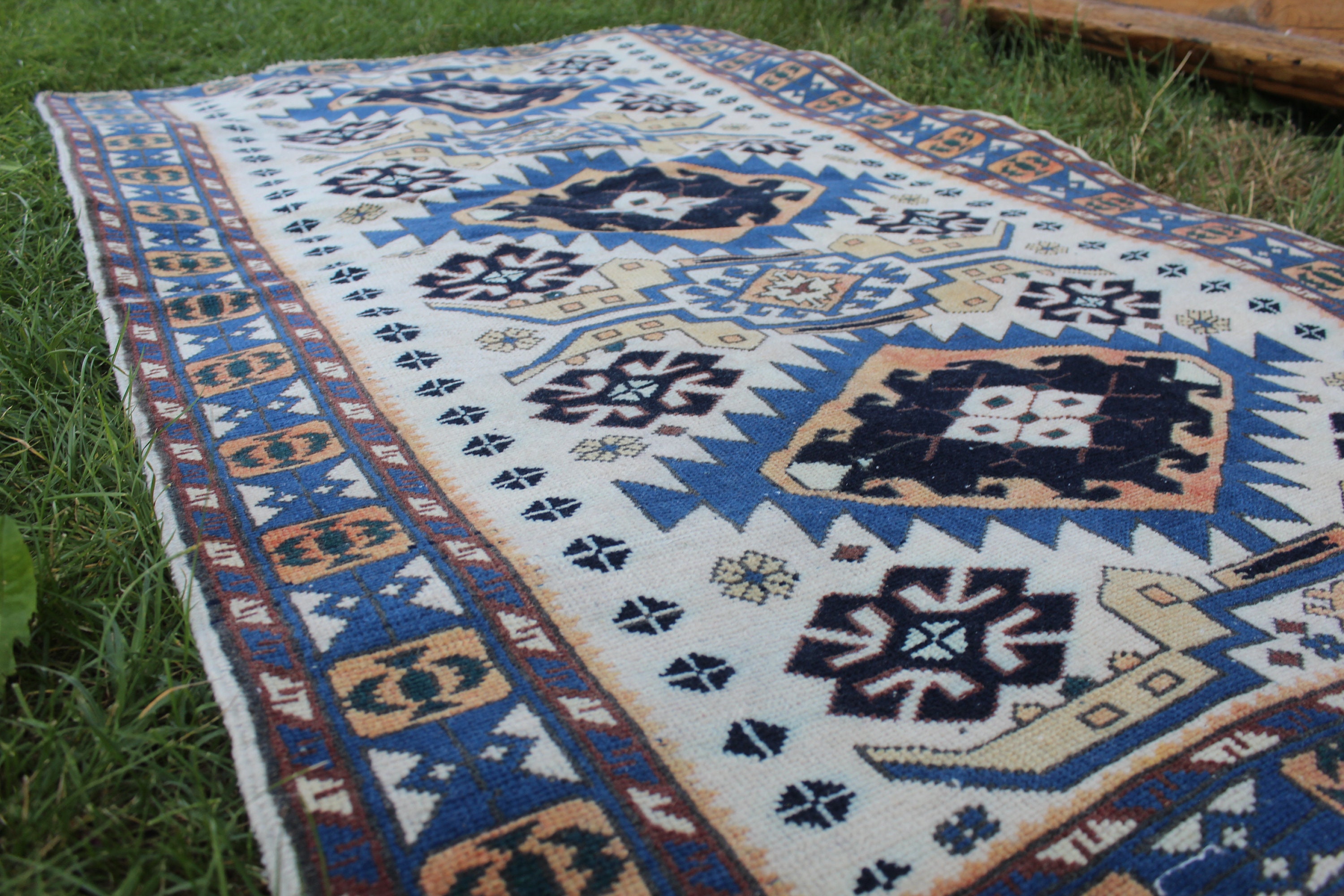Turkish Rug Vintage Handmade Nursery Oushak Rug Anatolian Etsy