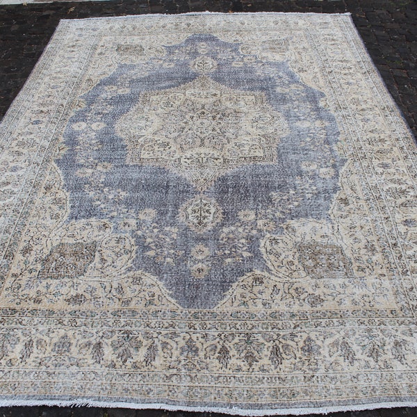 Blue Vintage Rug Etsy