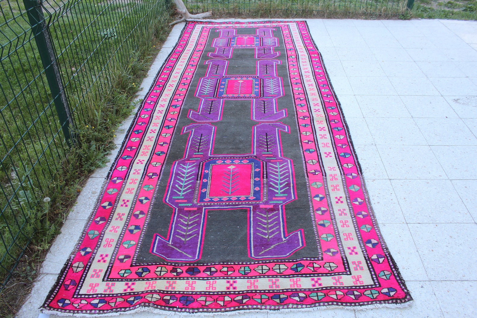 Turkish Runner Runner Rug Vintage Rug Handmade Rug Oushak Etsy