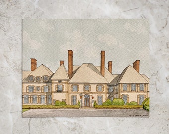 Glen Manor House Art Print