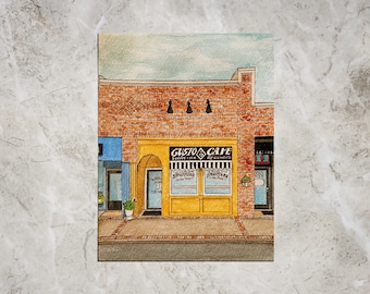 Gusto Cafe Art Print
