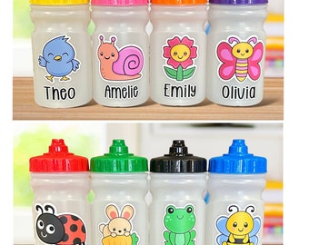 Personalised Children's, Kids Water Bottle: Leak-Free, No Spill School or Nursery Drinks, Cup, Flask - 300ml Size -