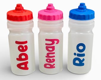 Personalised - Any Name - Kids NO Leaks - Spill Free 500ml Water / Drinks Bottle - Ideal Gift for School, Nursery or Party