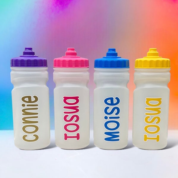 Personalised - Any Name - Kids Leak Free 500ml Water / Drinks Bottle - Ideal Gift for School or Party UK