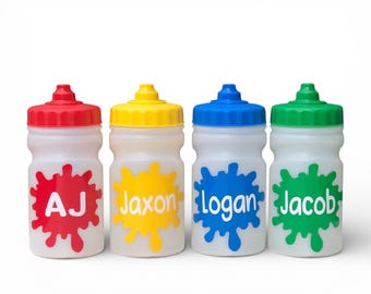 Personalised Children's, Kids Water Bottle: Leak-Free, No Spill School or Nursery Drinks, Cup, Flask - 300ml Size