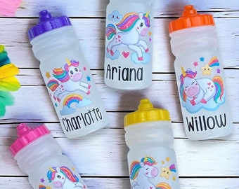UNICORN - Girls, Boys  no leaks Water / Drinks Bottle - Ideal Gift for School, Nursery, Pre-school