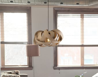 Handgefertigte Eichenholz Deckenlampe made in Europe / Deckenleuchte / Hängelampe / Lampenschirm / Lampenschirm / Tischleuchte / Kronleuchter / Europäische Lampe